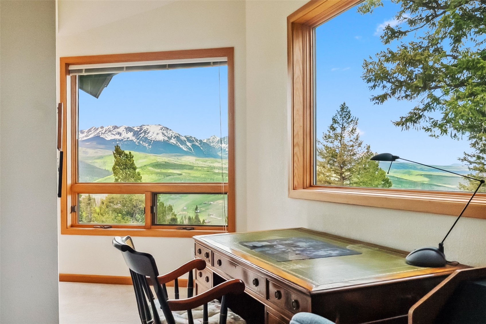 212 Spruce Ridge Road Silverthorne, CO 80498 - Photo 28 of 50 Carpeted office space featuring a mountain view