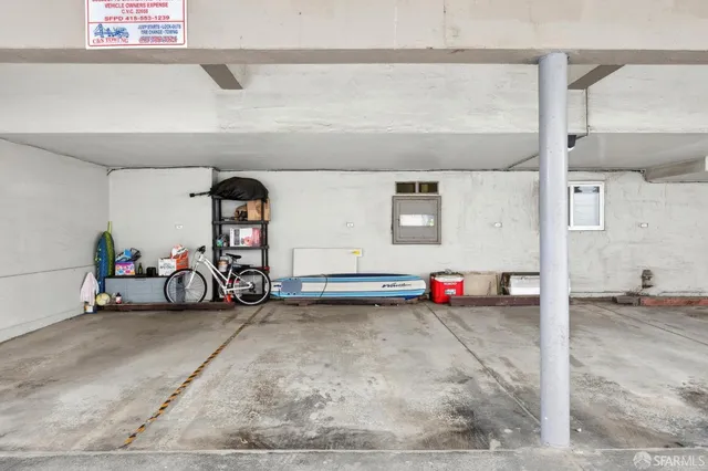 a view of car garage