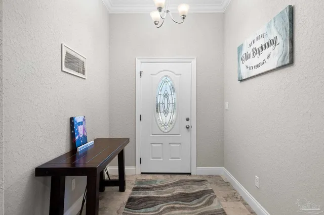 a view of a hallway with workspace