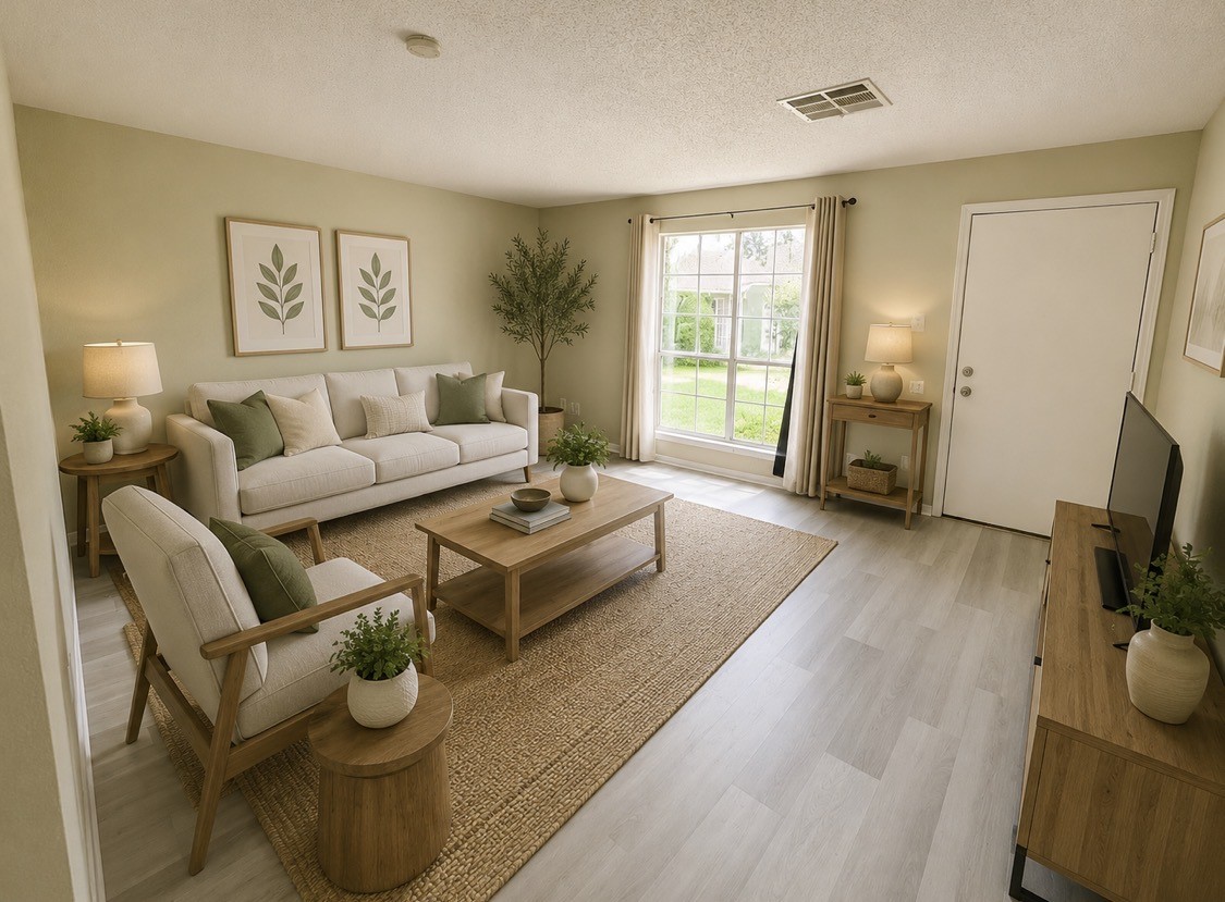 7789 Cook Road Houston, TX 77072 - Photo 11 of 18 a living room with furniture and a flat screen tv