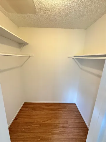 a view of small space with racks on the wall