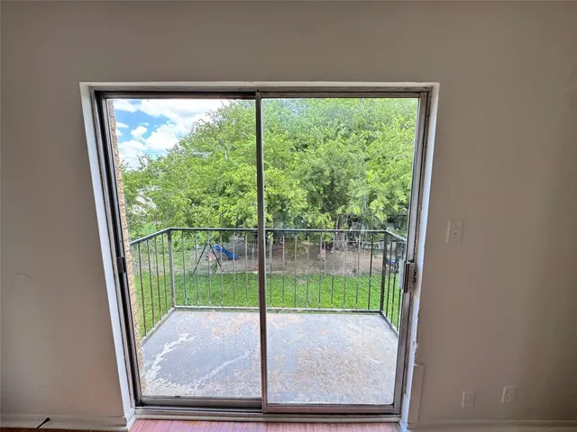 a view of a room with window