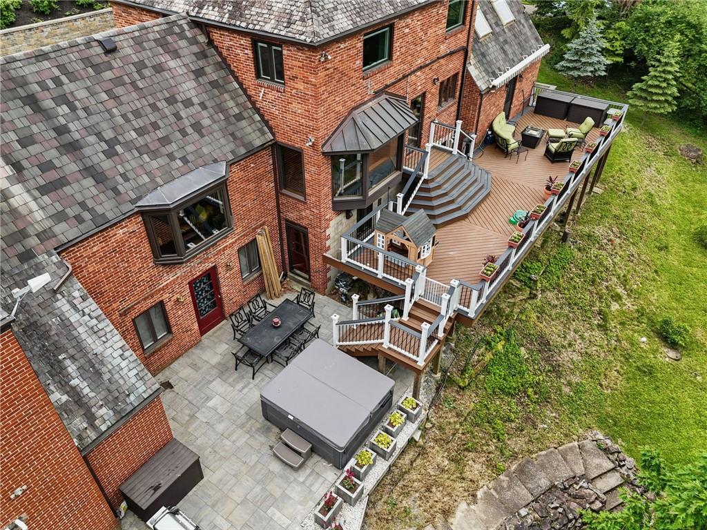 30 Club Road Carnegie, PA 15106 - Photo 46 of 49 aerial view of a house with roof deck