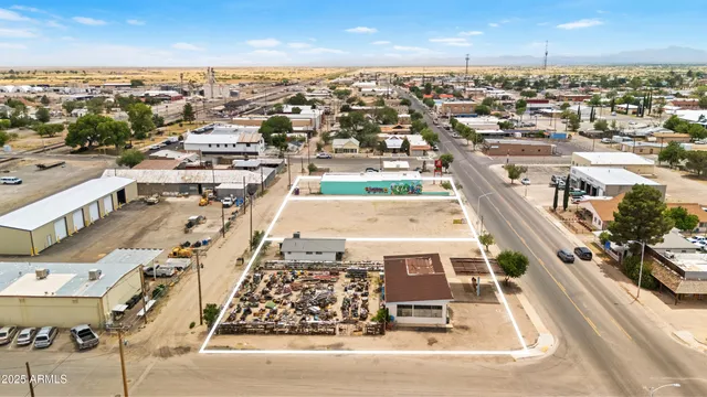 an aerial view of a city