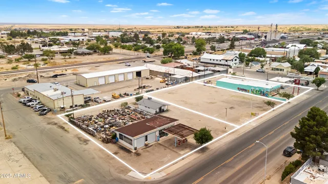 an aerial view of a city