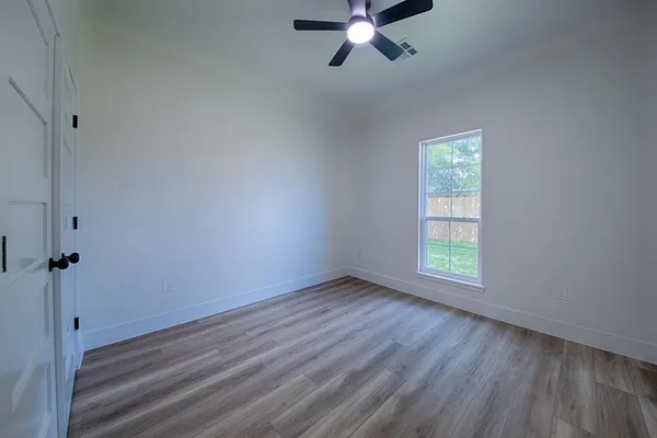 a view of hallway with shower