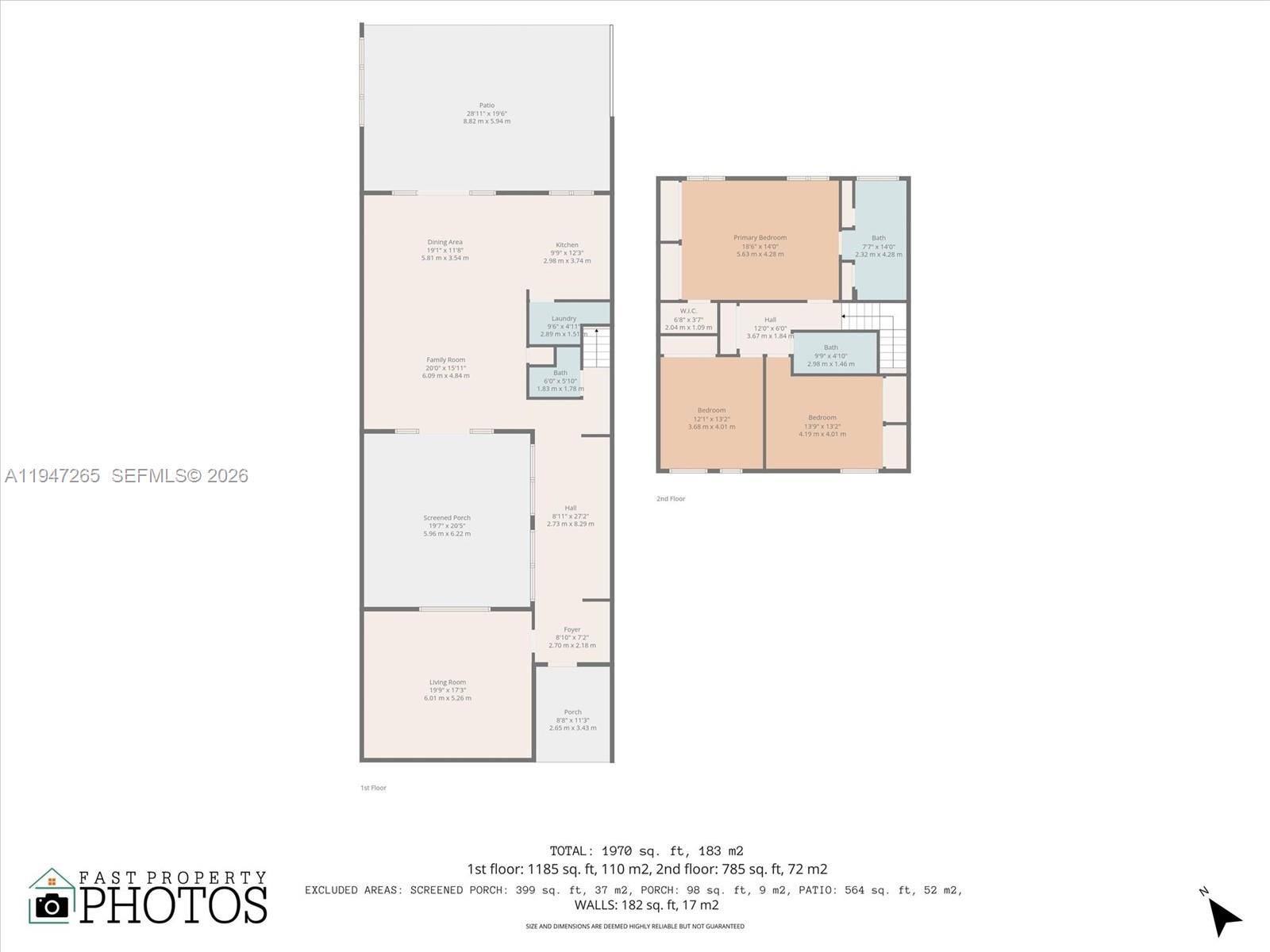 7661 Southwest 102nd Place Miami, FL 33173 - Photo 32 of 51 a picture of a room with a floor plan