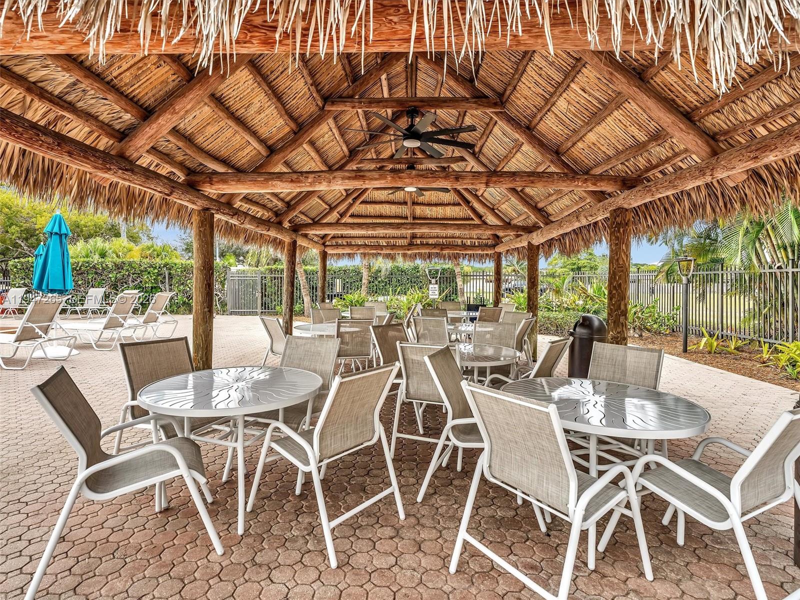 7661 Southwest 102nd Place Miami, FL 33173 - Photo 42 of 51 a view of a dinning table and chairs in patio