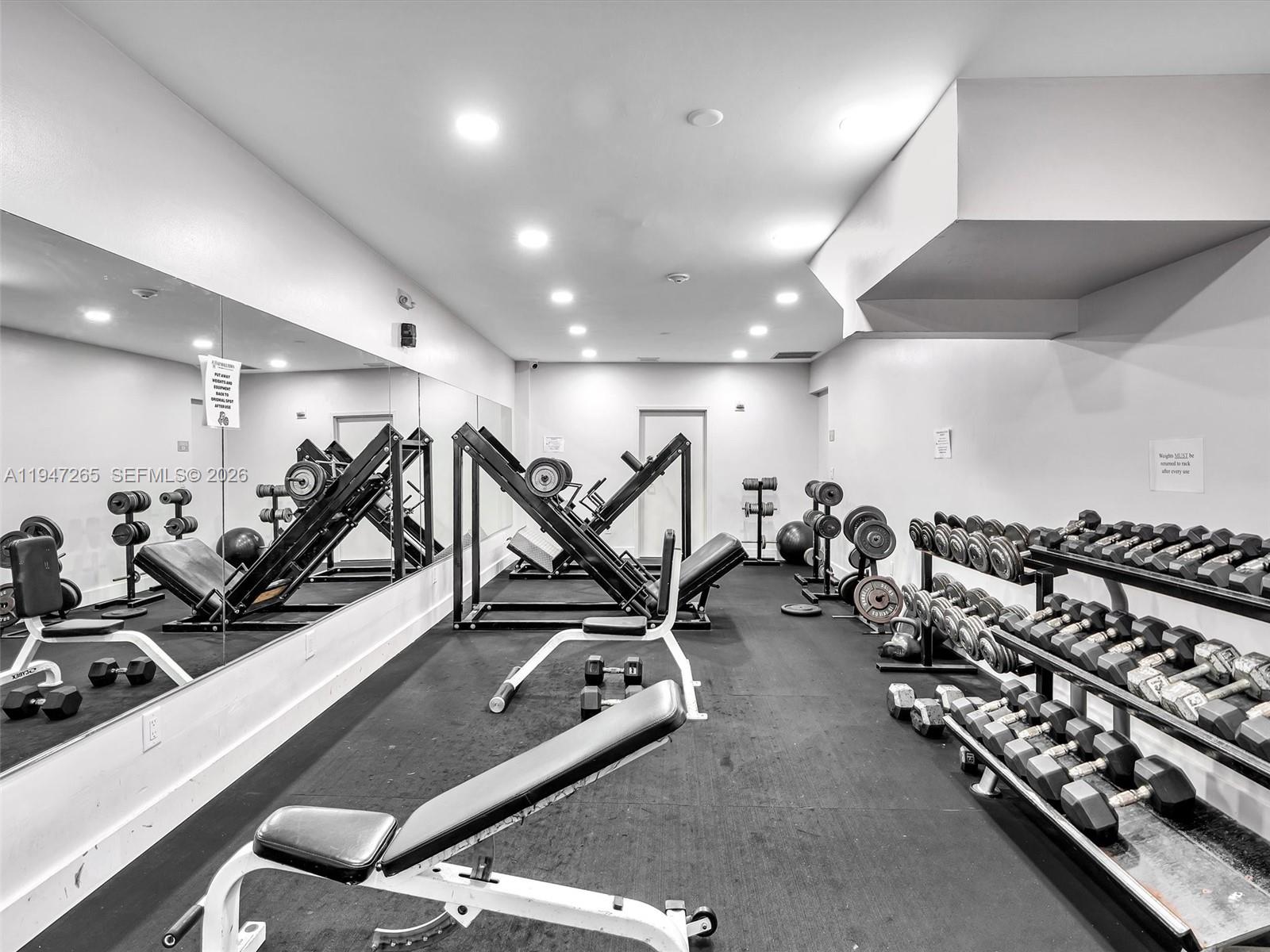 7661 Southwest 102nd Place Miami, FL 33173 - Photo 48 of 51 a view of a room with gym equipment