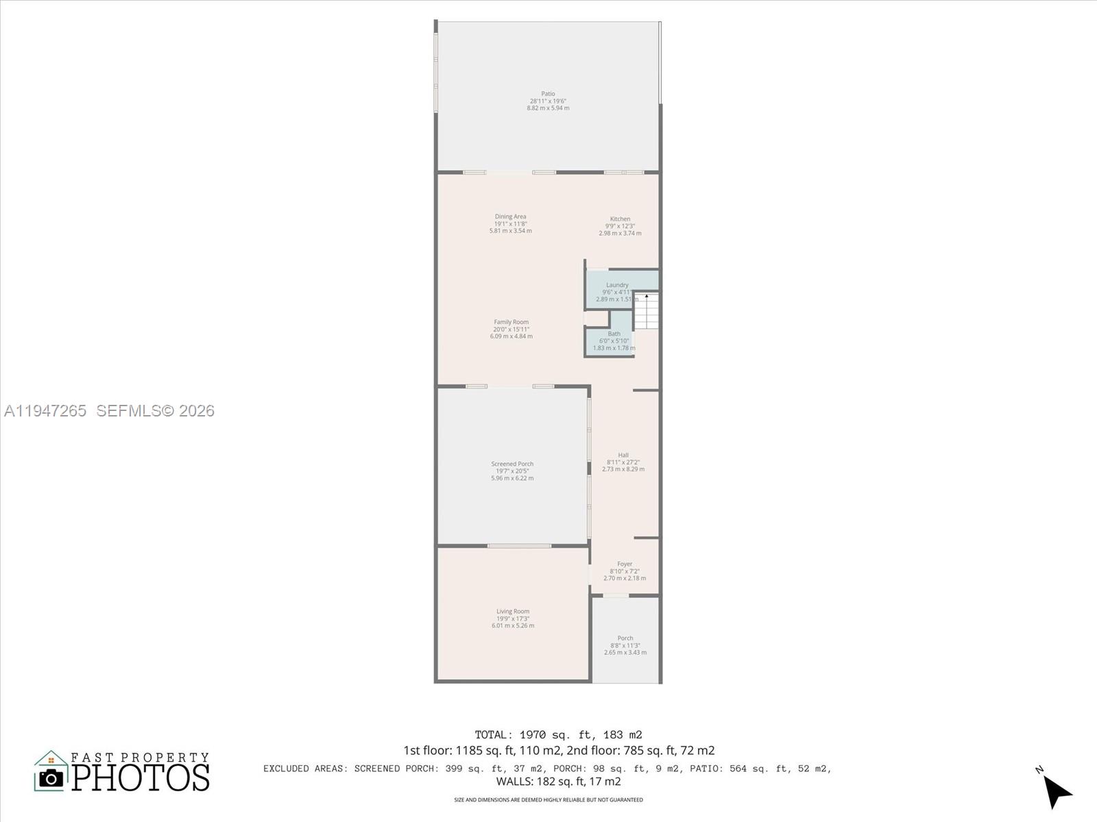 7661 Southwest 102nd Place Miami, FL 33173 - Photo 50 of 51 a picture of a floor plan