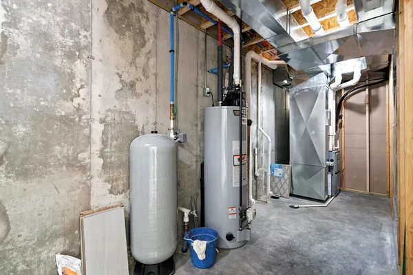 a view of water heater room