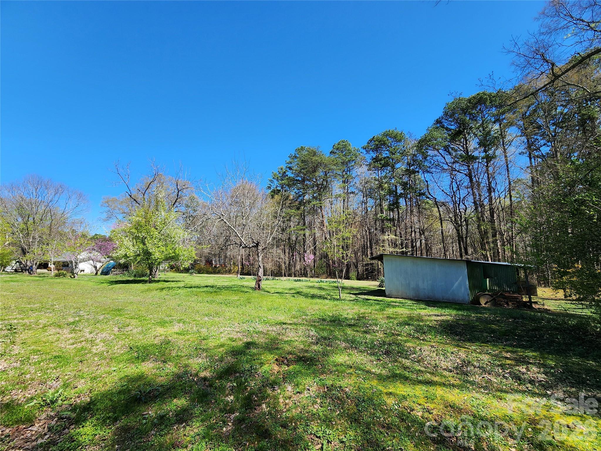 217 St John Street Dallas, NC 28034 - Photo 33 of 34 a backyard of a house with lots of green space