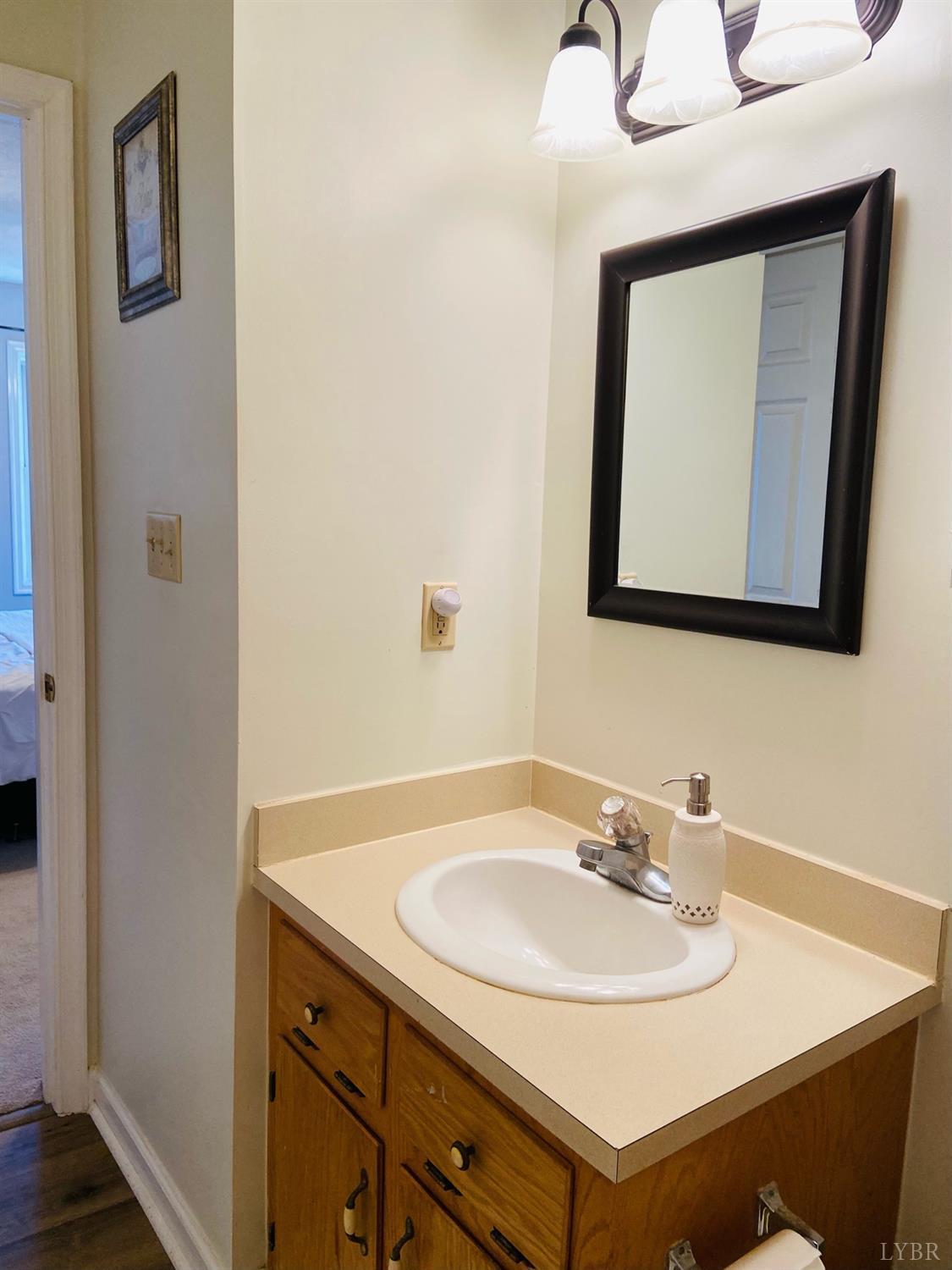 498 Stonewall Road Concord, VA 24538 - Photo 24 of 30 a bathroom with a sink and a mirror