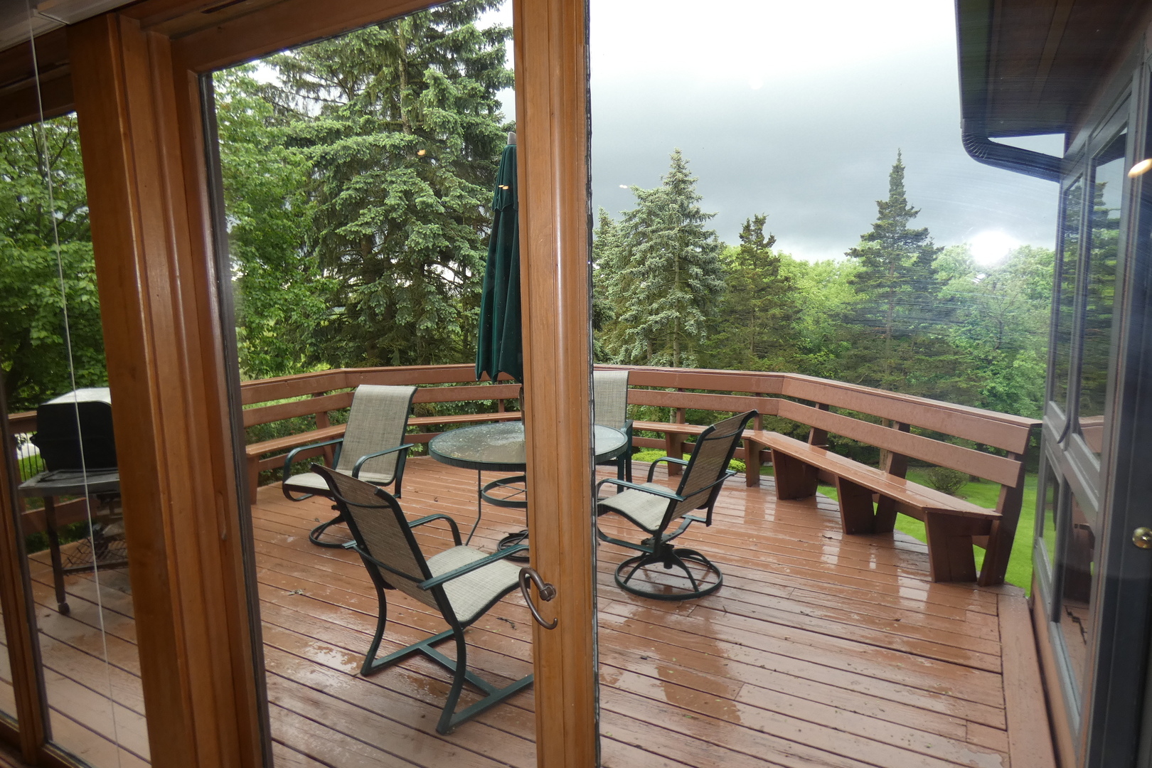 429 High Road Cary, IL 60013 - Photo 5 of 13 a view of balcony with chairs and wooden floor