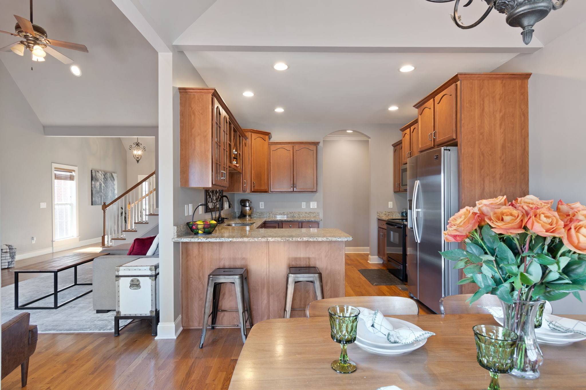 3013 Honeysuckle Drive Spring Hill, TN 37174 - Photo 20 of 55 a kitchen with a table and chairs