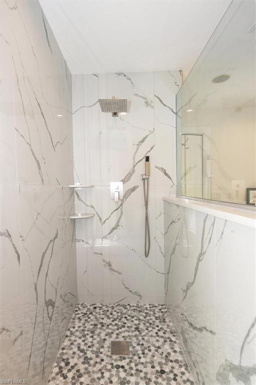 2252 Royal Lane Naples, FL 34112 - Photo 11 of 42 Bathroom featuring a quartz finish shower and tile floor