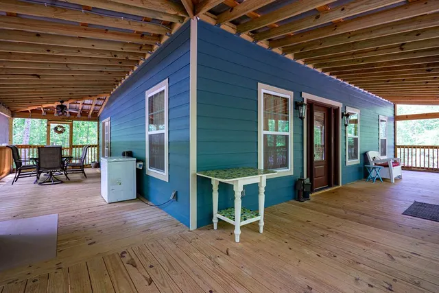 a kitchen with lots of counter top space