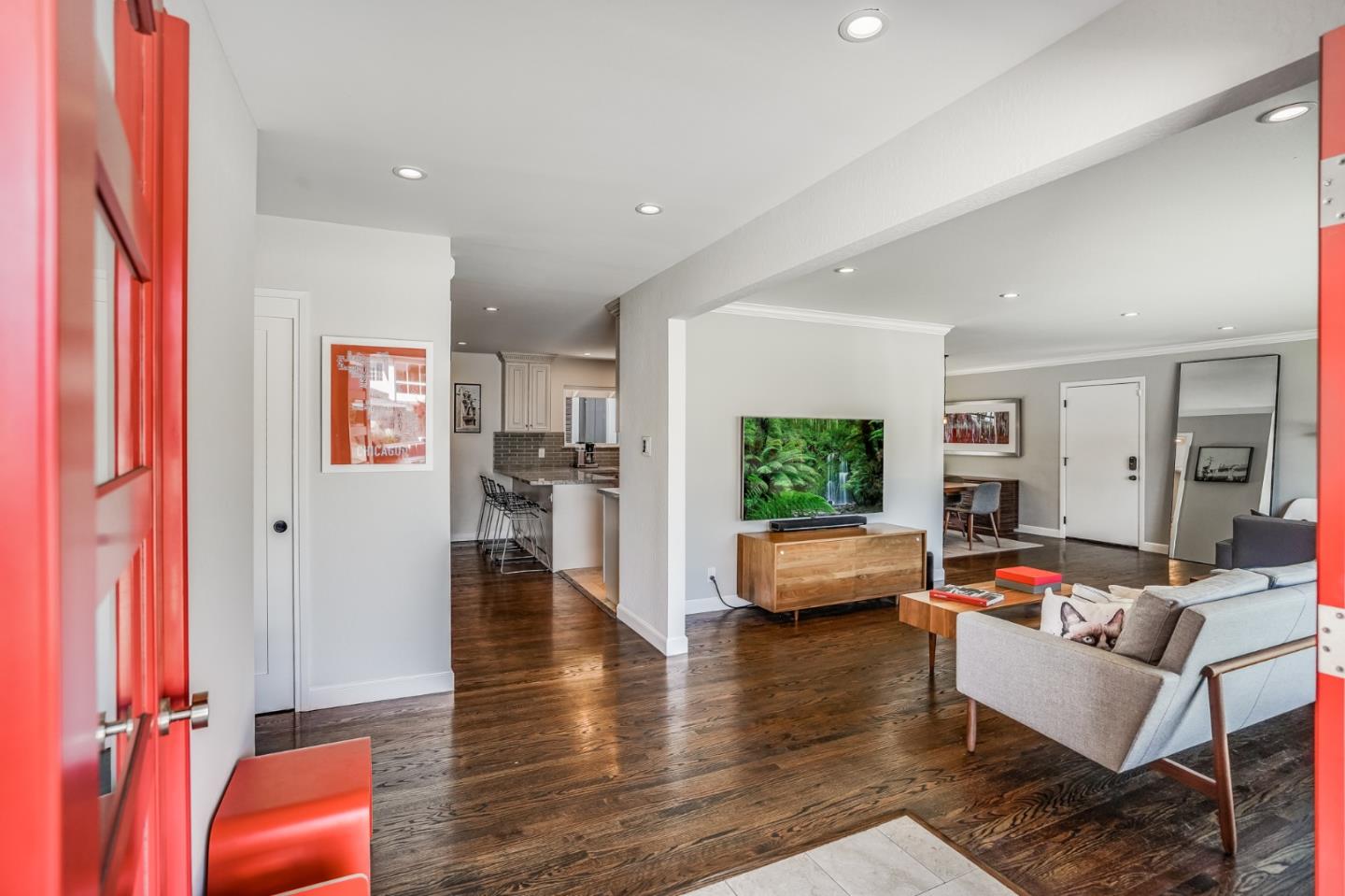 775 Pico Avenue San Mateo, CA 94403 - Photo 11 of 66 a living room with furniture and a flat screen tv