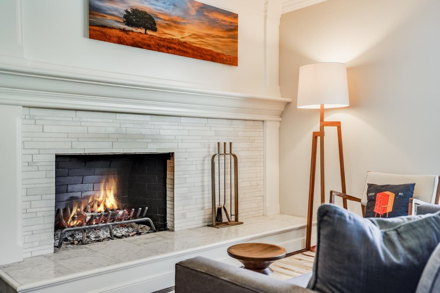 775 Pico Avenue San Mateo, CA 94403 - Photo 16 of 66 a living room with furniture and a fireplace