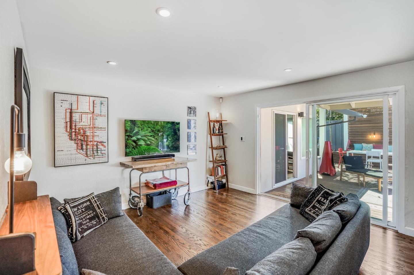 775 Pico Avenue San Mateo, CA 94403 - Photo 23 of 66 a living room with furniture and a flat screen tv