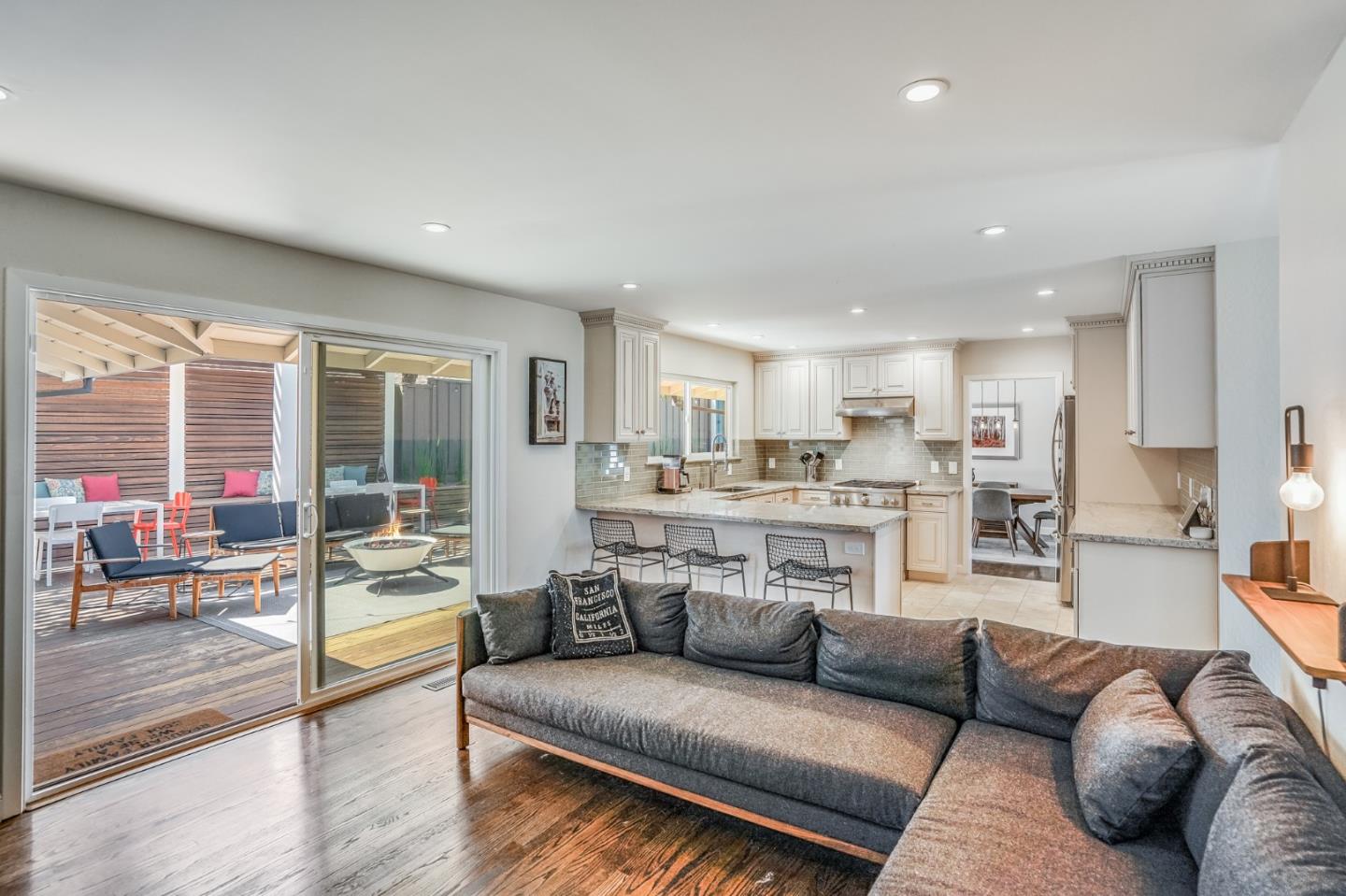 775 Pico Avenue San Mateo, CA 94403 - Photo 24 of 66 a view of a living room kitchen and a wooden floor