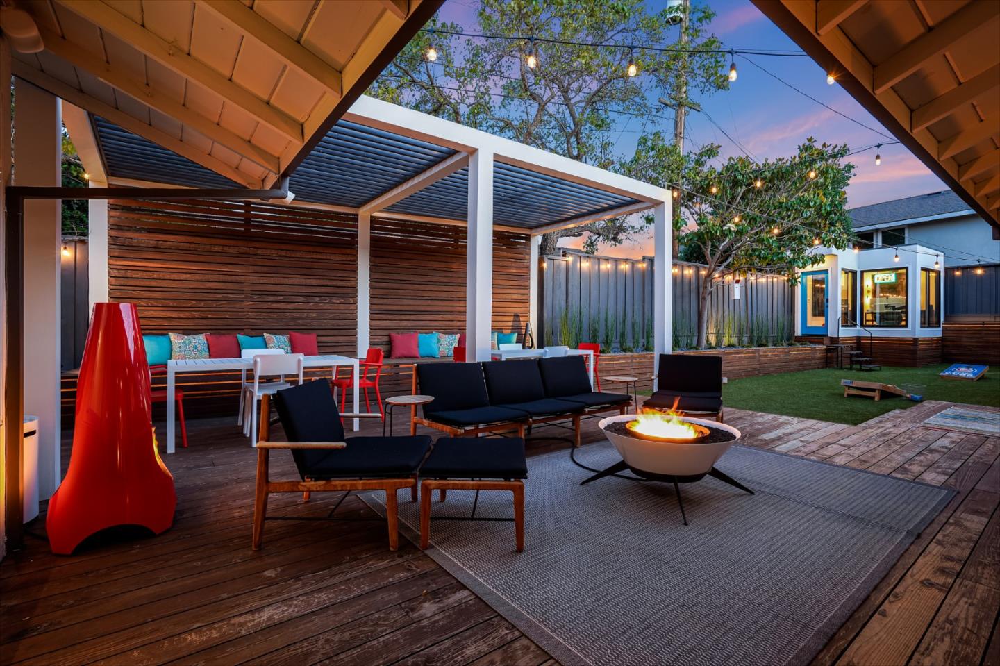 775 Pico Avenue San Mateo, CA 94403 - Photo 60 of 66 a backyard of a house with outdoor seating