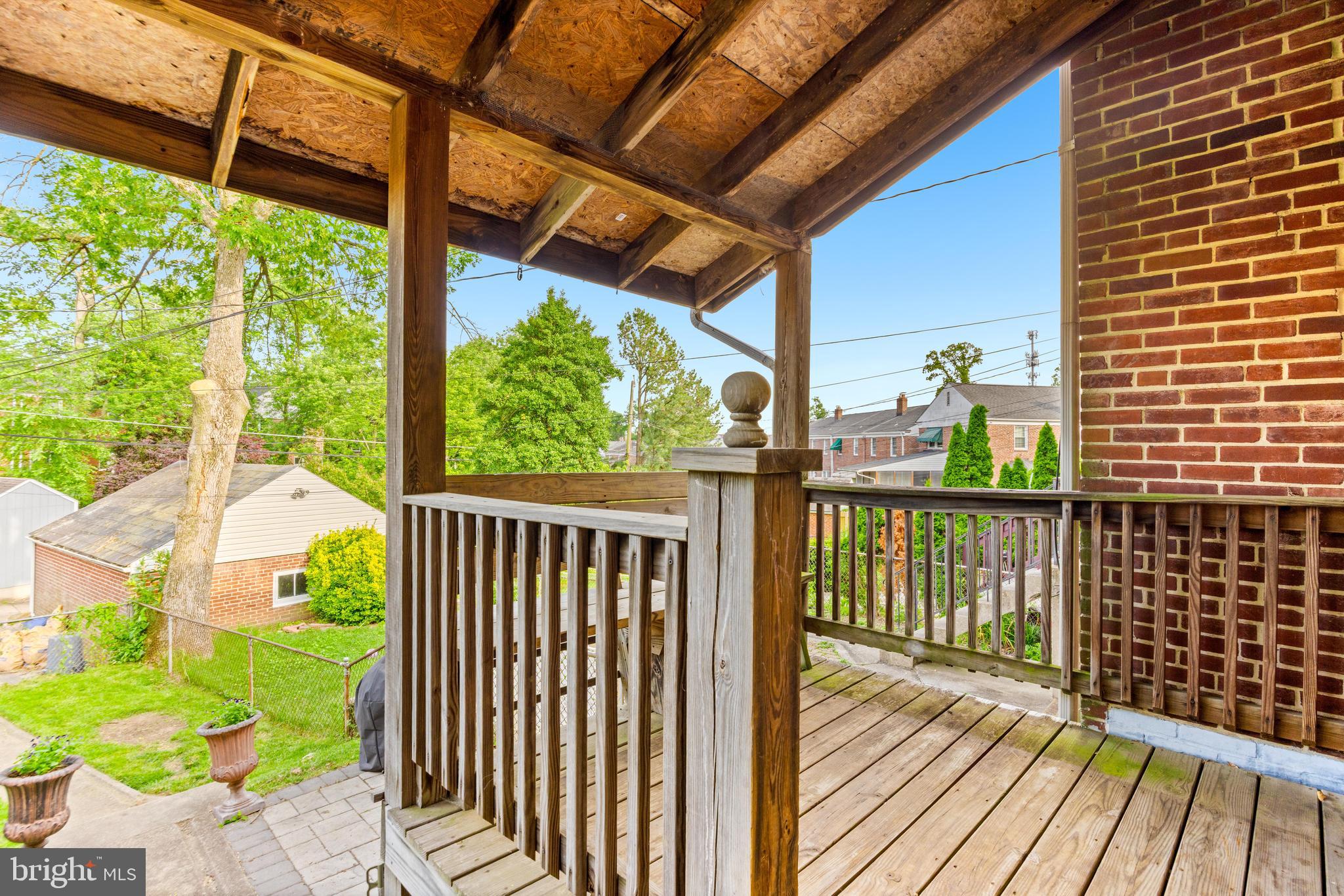 1840 Deveron Road Towson, MD 21286 - Photo 37 of 43 a view of a balcony with wooden floor