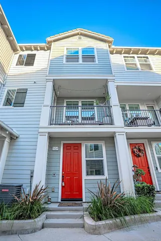 a front view of a building