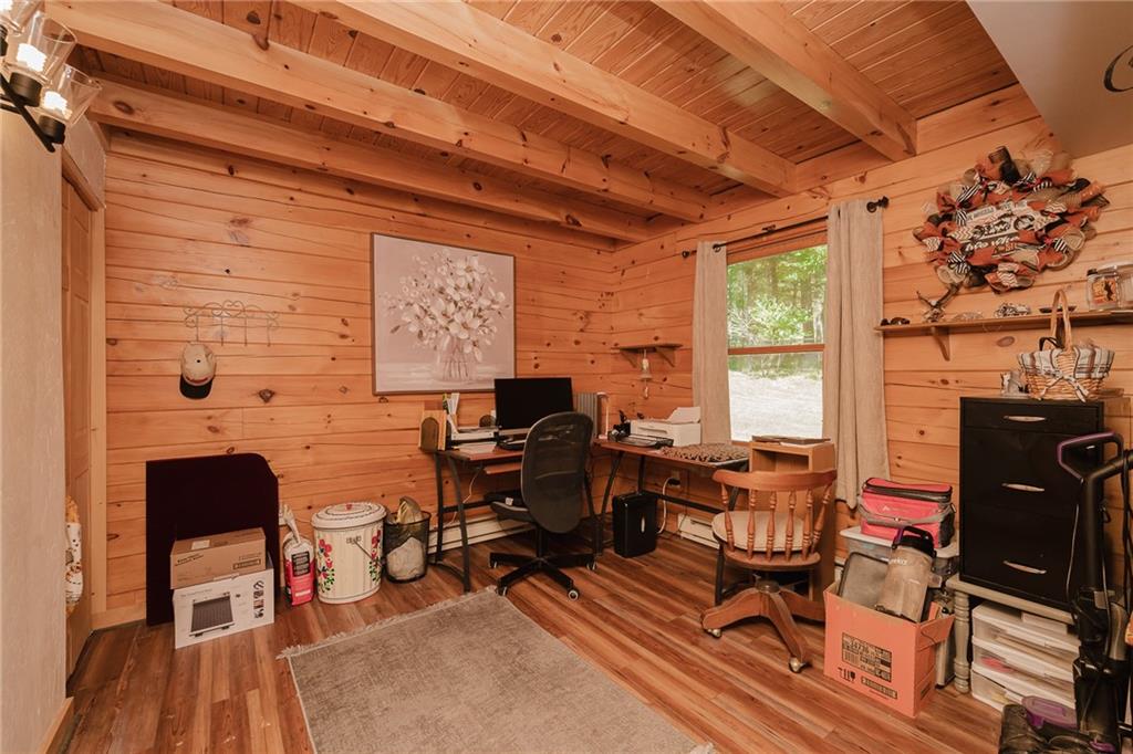 324 Troxell Spring Road Flinton, PA 16640 - Photo 24 of 50 a view of a workspace with furniture and a window