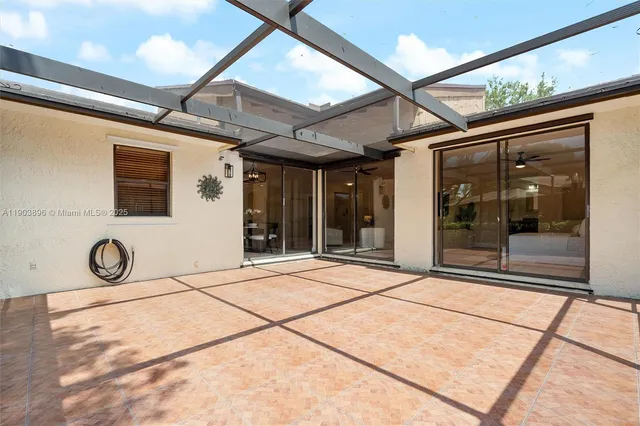 a view of a door of the house