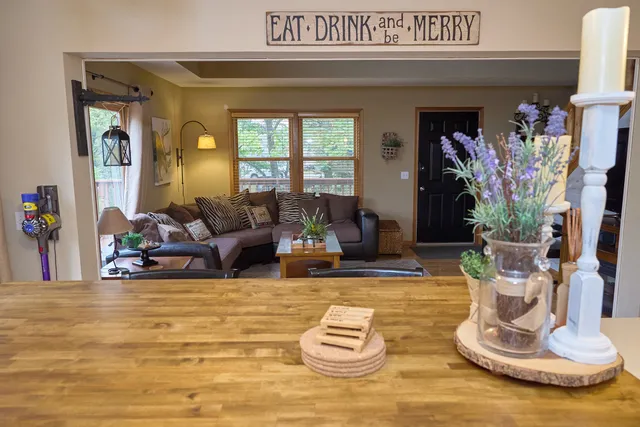 a view of a staircase