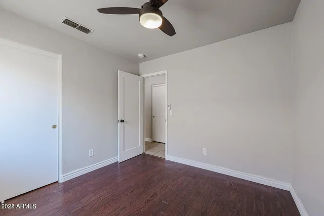wooden floor in an empty room