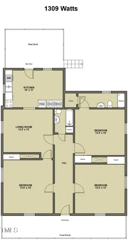 $424,000 | 1309 Watts Street, Durham, NC 27701