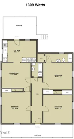 $424,000 | 1309 Watts Street, Durham, NC 27701