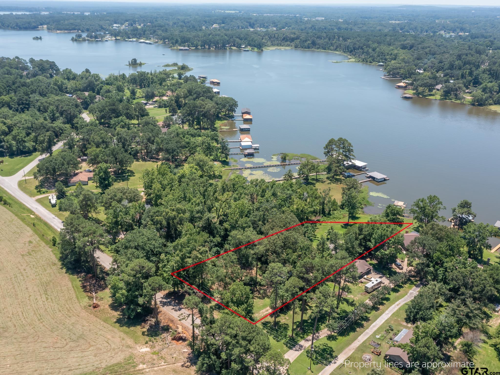 15606 McElroy Road Whitehouse, TX 75791 - Photo 17 of 37 an aerial view of a houses with outdoor space and lake view
