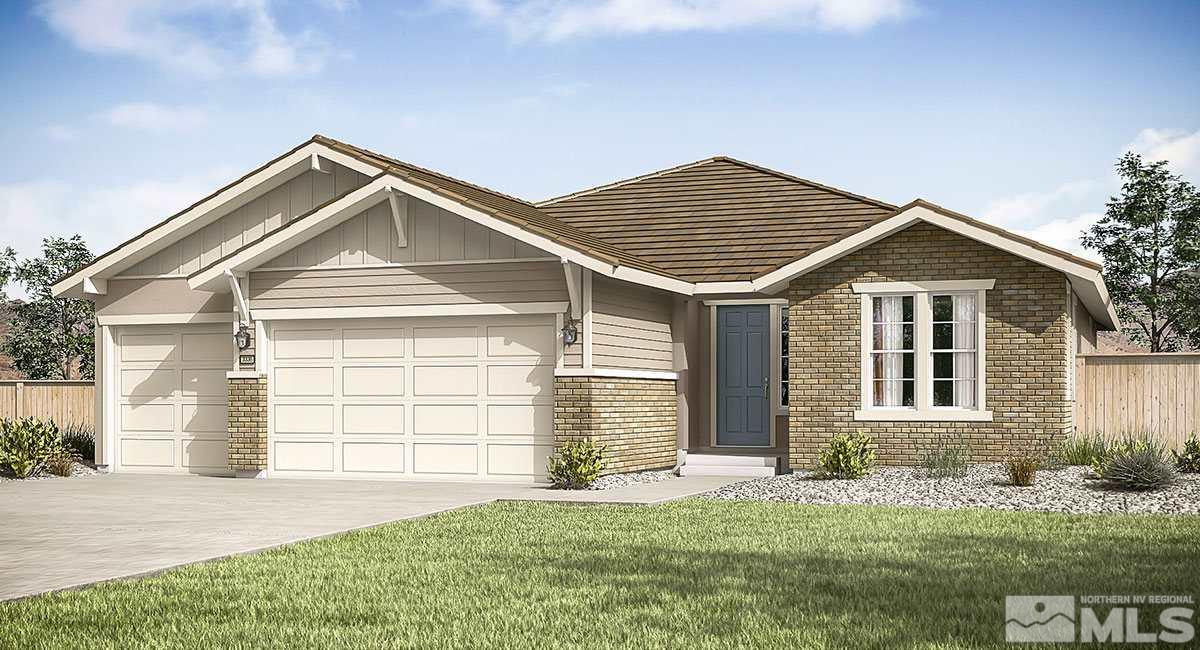 10525 Claim Jumper Way Reno, NV 89521 - Photo 1 of 2 a front view of a house with a yard and garage