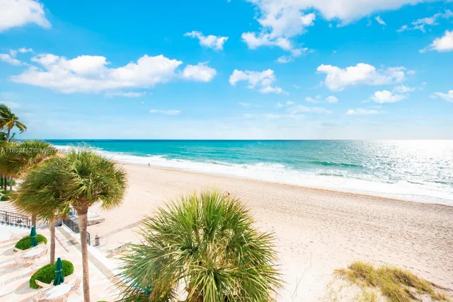 a view of an ocean and beach