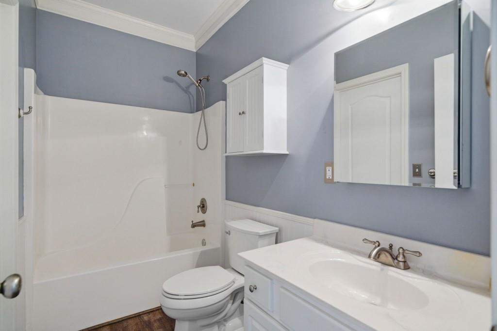 42 Nate Trail Dallas, GA 30157 - Photo 29 of 67 a bathroom with a sink toilet and shower