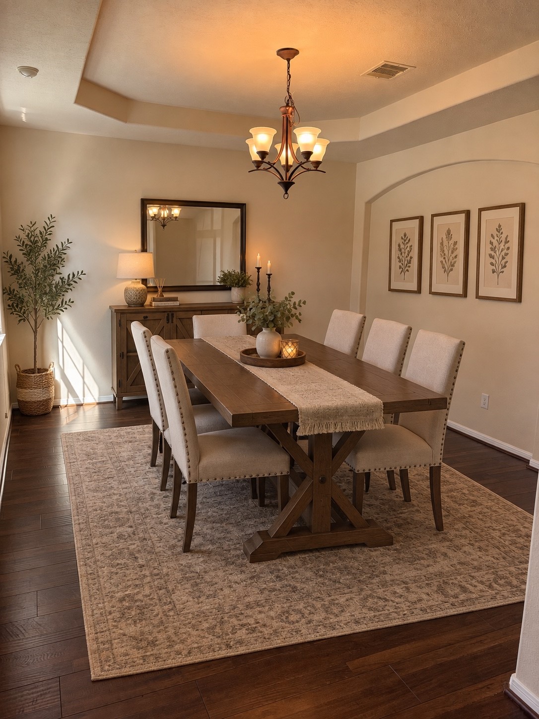 26302 Fox Ridge Lane Katy, TX 77494 - Photo 7 of 44 This virtually staged dining room with tray ceiling is a nice spot to share holiday dinners and conversations with friends and family.