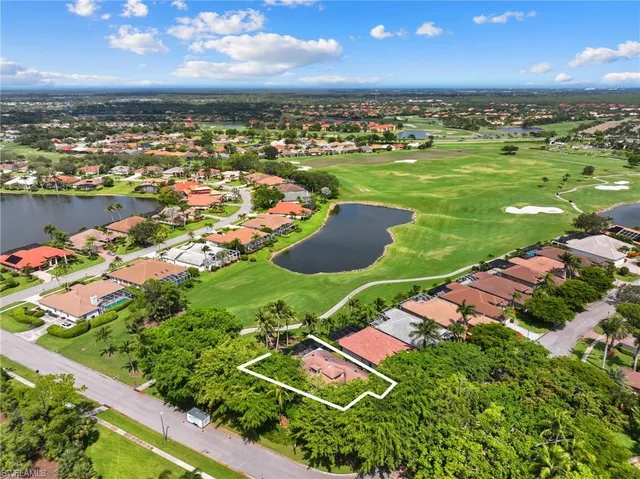 an aerial view of a a yard and outdoor space