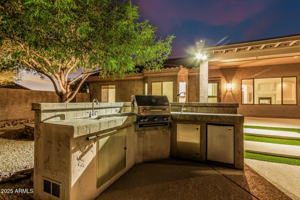 a painting on the wall of a house