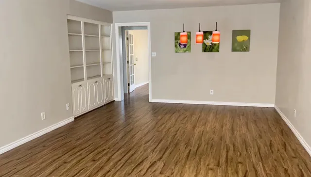 wooden floor in an empty room