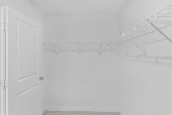 a view of a closet area