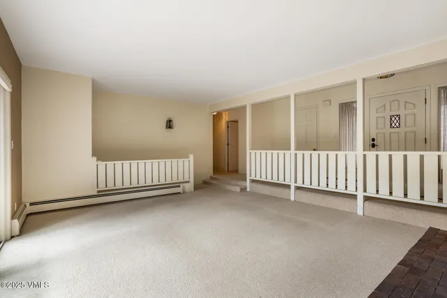 a view of a livingroom with porch