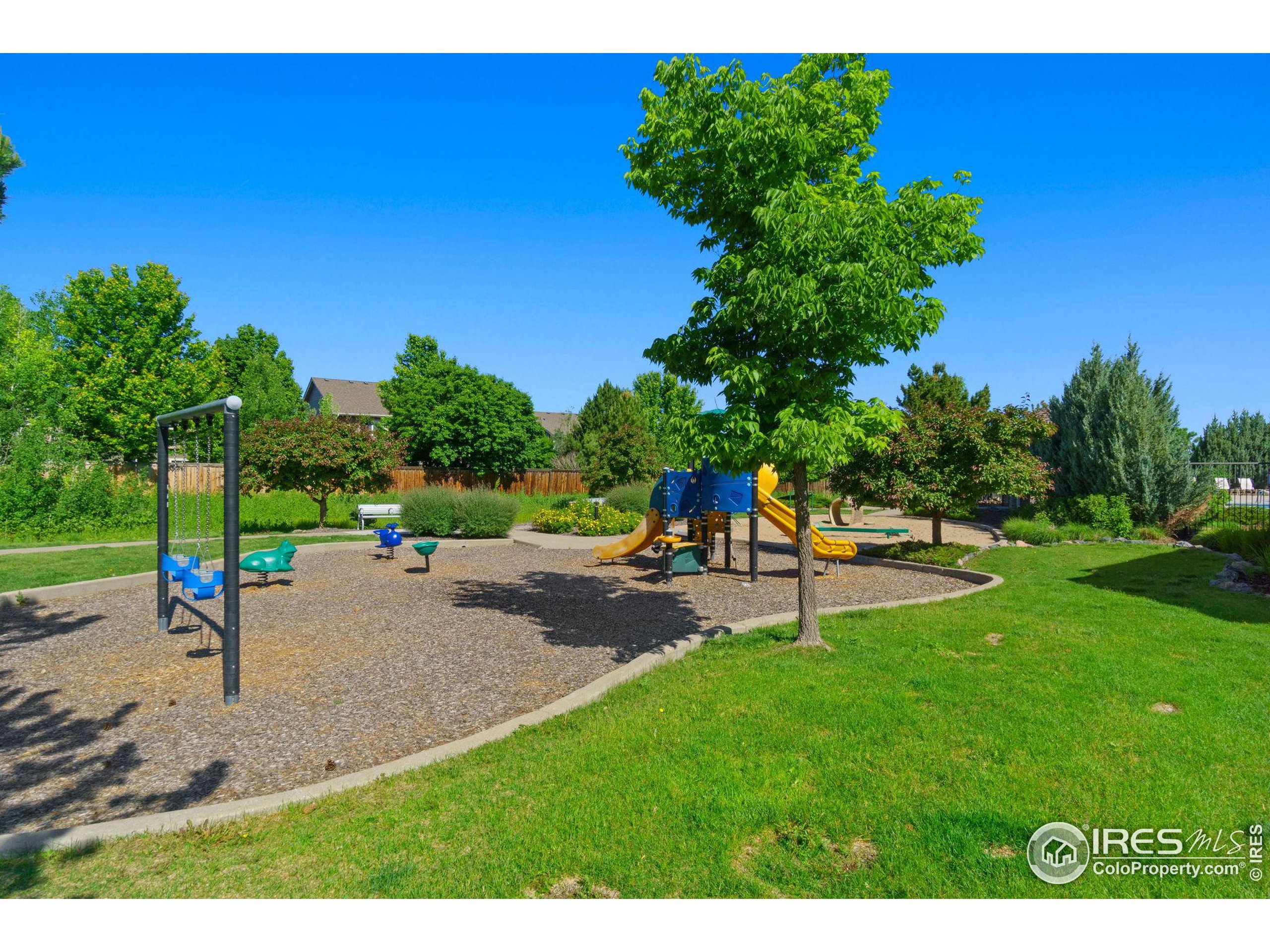 Undisclosed Address Erie, CO 80516 - Photo 17 of 20 a view of a backyard with a slide