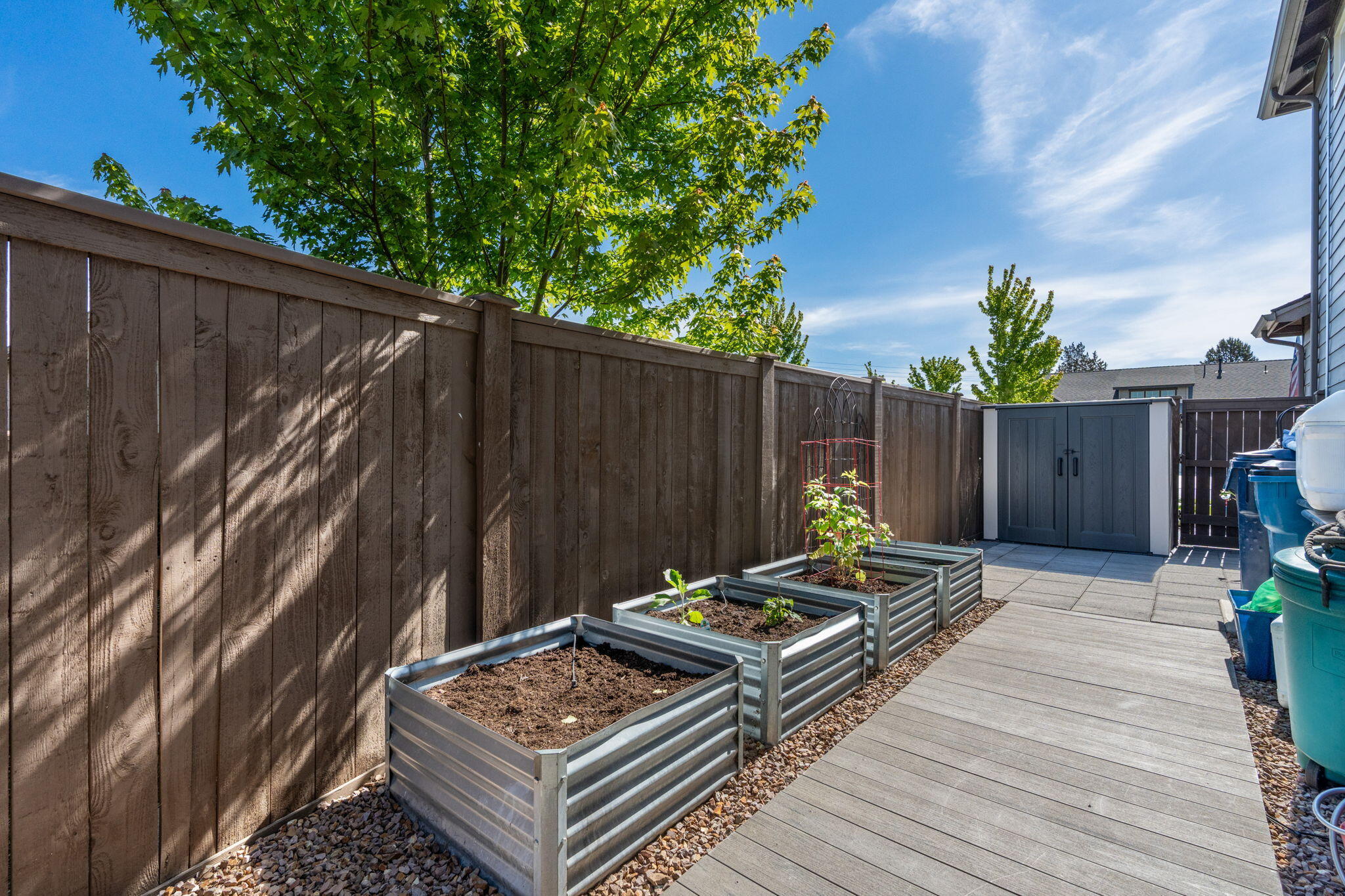 4361 Southwest 36th Street Redmond, OR 97756 - Photo 31 of 34 Garden spaces & outdoor living designed for Central Oregon evenings.