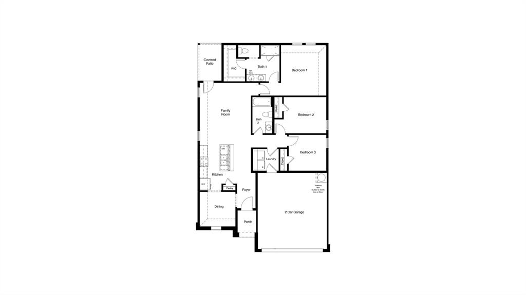 1512 Tin Roof Road Krum, TX 76249 - Photo 13 of 13 a picture of a floor plan