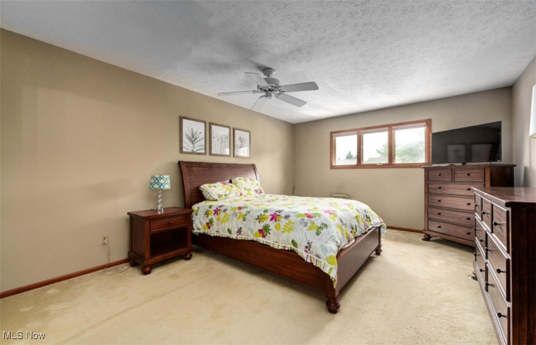 22536 Center Ridge Road, Unit A Rocky River, OH 44116 - Photo 21 of 32 Bedroom with carpet floors and ceiling fan