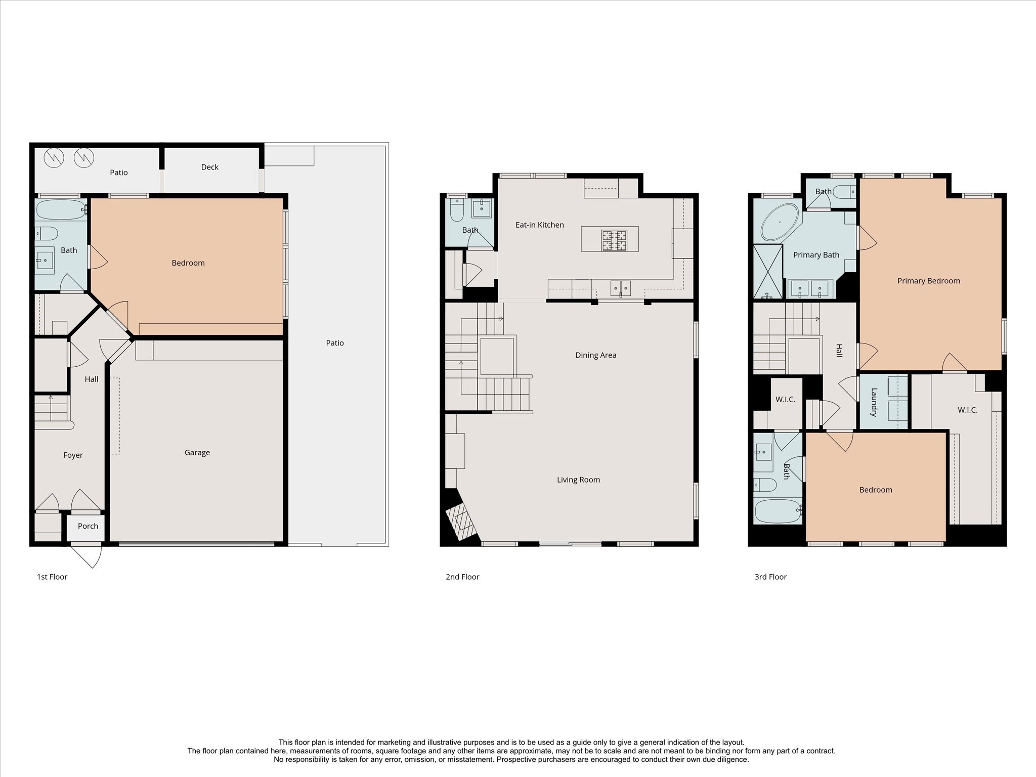 3515 Yupon Street Houston, TX 77006 - Photo 36 of 41 a picture of a floor plan