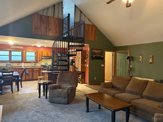 2723 Clute Road Virgil, NY 13045 - Photo 22 of 43 Showing spiral staircase and entry to home